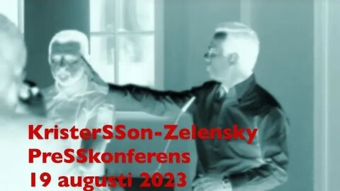 KristerSSon Zelensky PreSSkonferens HarpSSund SSverige 19 augusti 2023