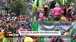 SDPD ready for possible pride weekend protests