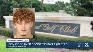 Son of former Republican Rep. Tom Rooney accused of spray-painting 'B.L.M.' at Trump National Golf Club