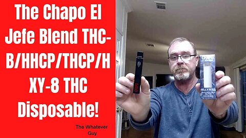 The Chapo El Jefe Blend THC-B/HHCP/THCP/HXY-8 THC Disposable!