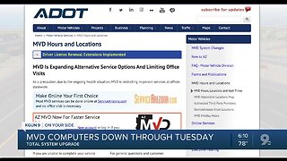 Arizona MVD to shut down to change to new computer system