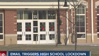 Emailed threat triggers lockdown at central Indiana High School
