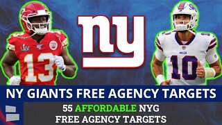 55 AFFORDABLE Giants Free Agency Targets At Every Position Before NFL Free Agency | Giants Rumors