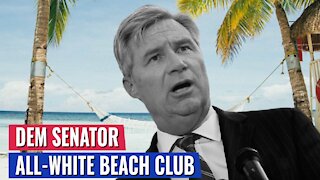 DEMOCRATIC SENATOR WHEN CONFRONTED ABOUT BEING A MEMBER OF ALL-WHITE BEACH CLUB FOR DECADES