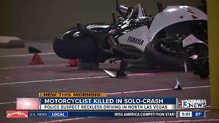 Motorcyclist killed in crash overnight