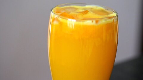 Refreshing turmeric, ginger, lemon, honey drink - naturally carbonated