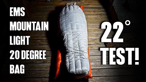 EMS Mountain Light 20° Down Sleeping Bag (22° Test!)