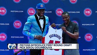 Pistons introduce first round pick Sekou Doumbouya