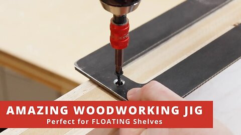 Easy To Use Mounting Brackets & Jig To Make Floating Shelves | Plywood Working Project