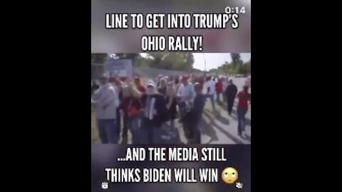 OHIO TRUMP SUPPORTERS LINE UP WITH TRUMP ROCK SONG