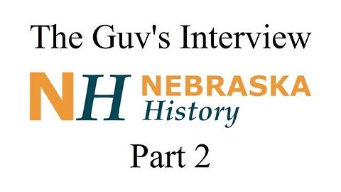 Fake Numbers, The Governor's Fake Interview Part 2 - Nebraska History 11/25/2020
