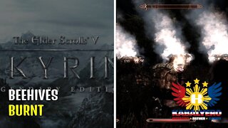 Skyrim LE Gameplay 2021 - Beehives Burnt & Goldenglow Raided