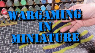 Wargaming in Miniature ☺ Building Flexible roads and rivers Part 2 Rivers