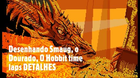 Desenhando Smaug o Dourado O Hobbit time laps #Shorts