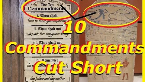 Origin of the 10 Commandments. Strange Wearing on Top. A Better Translation of Egyptian Hieroglyphs.