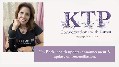 I'm Back...with a health update, a couple of announcements and update on reconciling with my parents