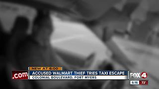 Man shoplifts from Walmart before asking taxi driver to speed away