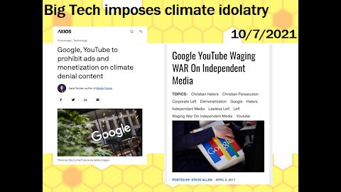 10-7-2021 - Climate idolatry (the god of Big Tech & godless commies - Jarrin Jackson