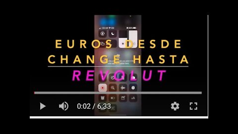 Pasar euros de change a Revolut