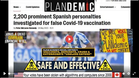 2200 Celebrities And Politicans Got FAKE JAB #Saline #Spain / Hugo Talks