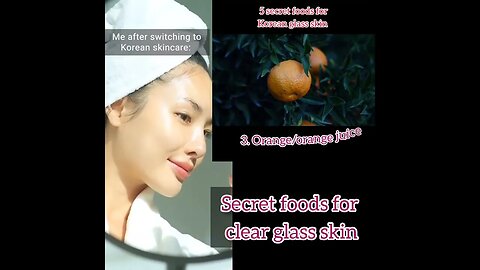 Secret foods for Korean glass skin #nutritionistonlineapplepie #glowup