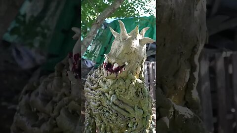 Restoration of the Vine Creature Halloween Yard Haunt Prop #shorts #halloween #homehaunt