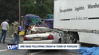 One person dead following a crash in Pavilion