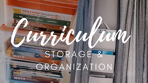 HOMESCHOOL CURRICULUM STORAGE & ORGANIZATION || Morning Time & Daily CURRICULUM || Organize With Me