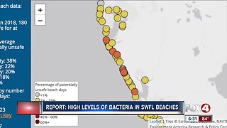 High levels of bacteria in SWLF beaches