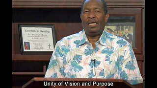 Unity of Vision and Purpose - Bishop Dr. Geoffrey Njuguna, from Nairobi, Kenya