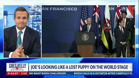 Joe's looking like a lost puppy on the world stage