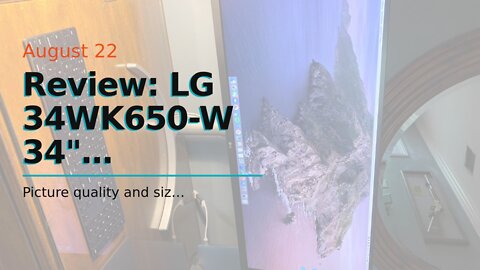 Review: LG 34WK650-W 34" UltraWide 21:9 IPS Monitor with HDR10 and FreeSync (2018), BlackWhite
