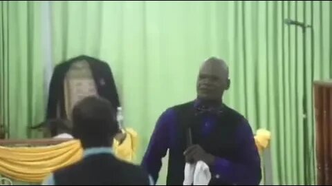 Reggae Pastor Gregory Mitchell Sings “Unda Di Blood” in Church