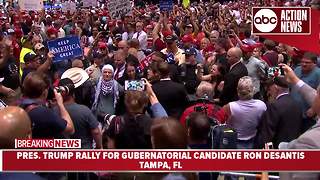 Protesters get kicked out of Trump rally in Tampa