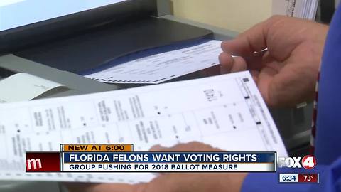 Advocacy group wants to give felons voting rights