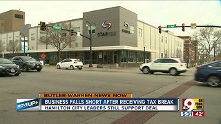Business falls short after receiving tax break