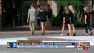 Purcell crash siblings remembered at memorial service