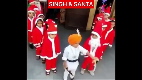 " SINGH & SANTA "Kaha tha Santa Ban Ne Singh Saj Kar Aa Gaya🤟 #shorts #shortsfeed