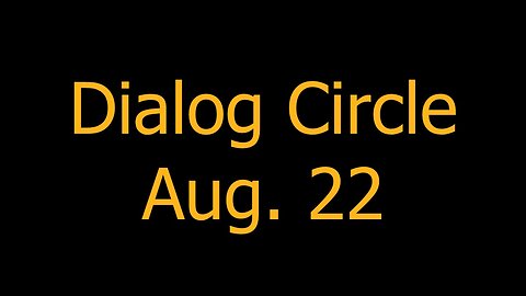 Climate Plan Dialog Circle Aug. 22nd