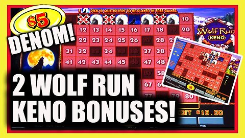 Wolf Run KENO from Resorts World Vegas High Limit Room!