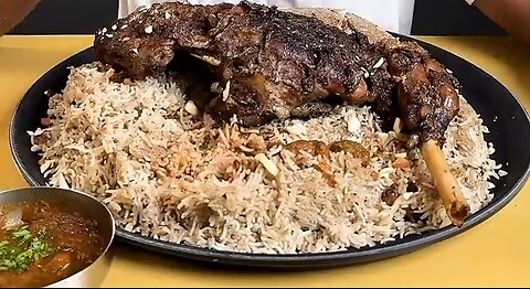 Mutton with rice 😋😋