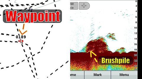 How to mark and find waypoint with 2D sonar