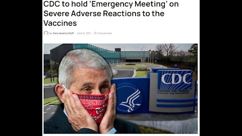 CDC, EMERGENCY MEETING>Vaccine Deaths, Pfizer VP Says Vaccines Will KILL Children