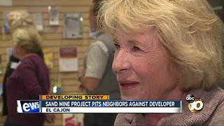 Sand mine project pits neighbors against developer