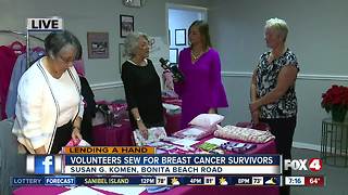 Volunteers sew for breast cancer survivors -- 7am Live Report