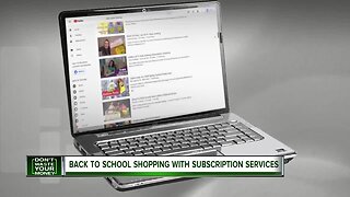 Back to school shopping with subscription services