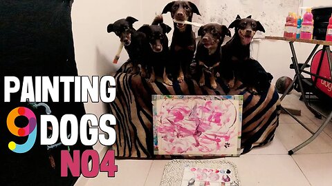 Paintings drawn by dogs - NO4