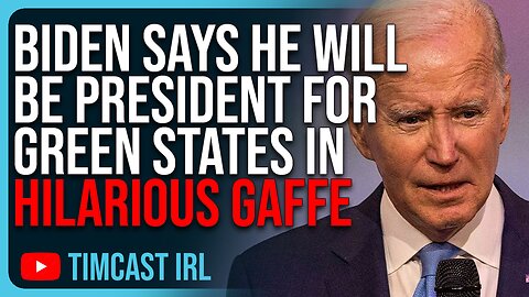 Biden Says He Will Be President For Red States & Green States In Hilarious Gaffe