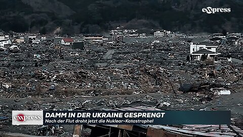 Damm in der Ukraine gesprengt: Nach der Flut droht jetzt die Nuklear-Katastrophe!