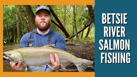 River Fishing For King Salmon - King Salmon Fishing Michigan Rivers, Betsie River Homestead Dam 2021